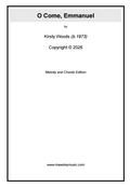 O Come, Emmanuel -  Kirsty Woods (Sheet Music)