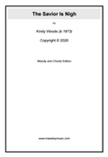 The Savior Is Nigh -  Kirsty Woods (Sheet Music)