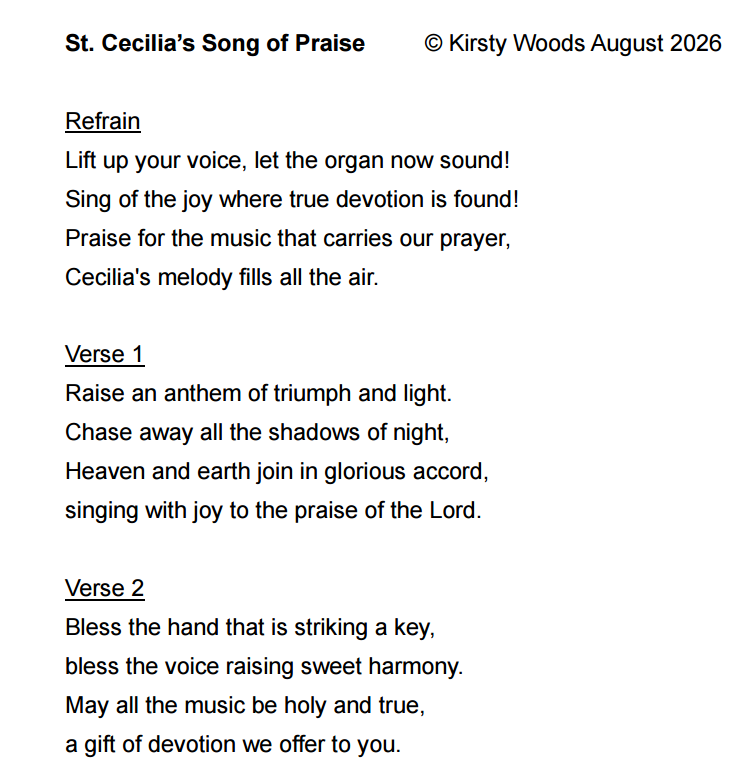 St. Cecilia's Song of Praise