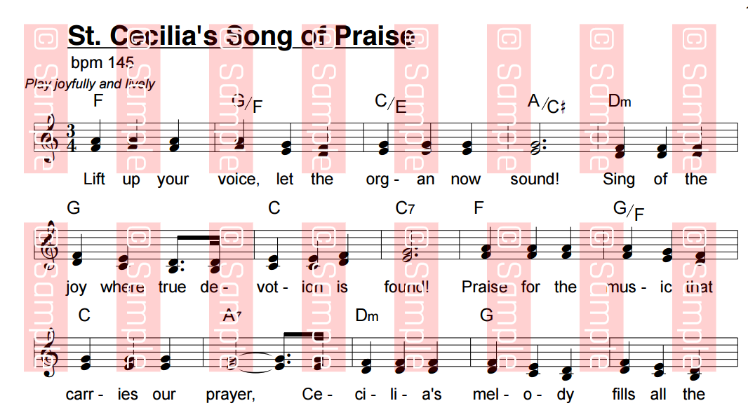 St. Cecilia's Song of Praise