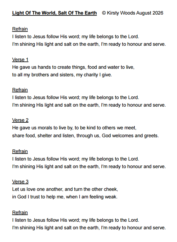 Light Of The World, Salt Of The Earth