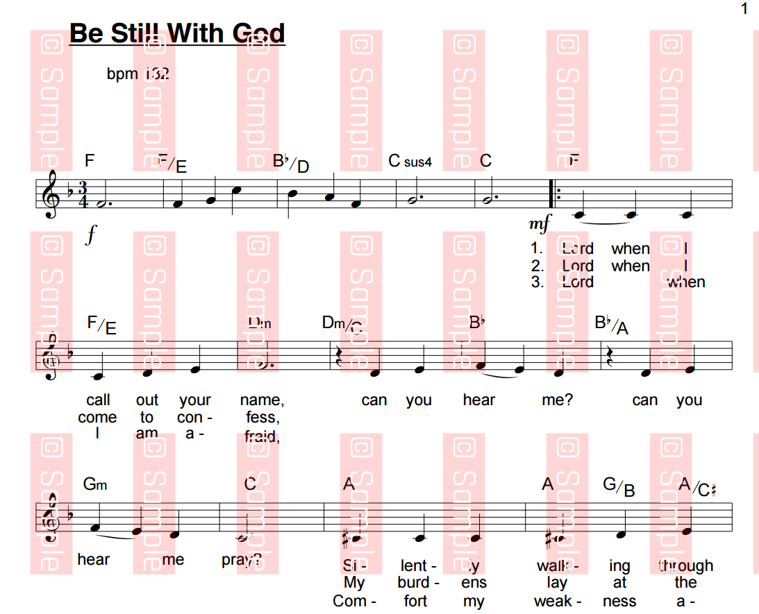 Be Still With God