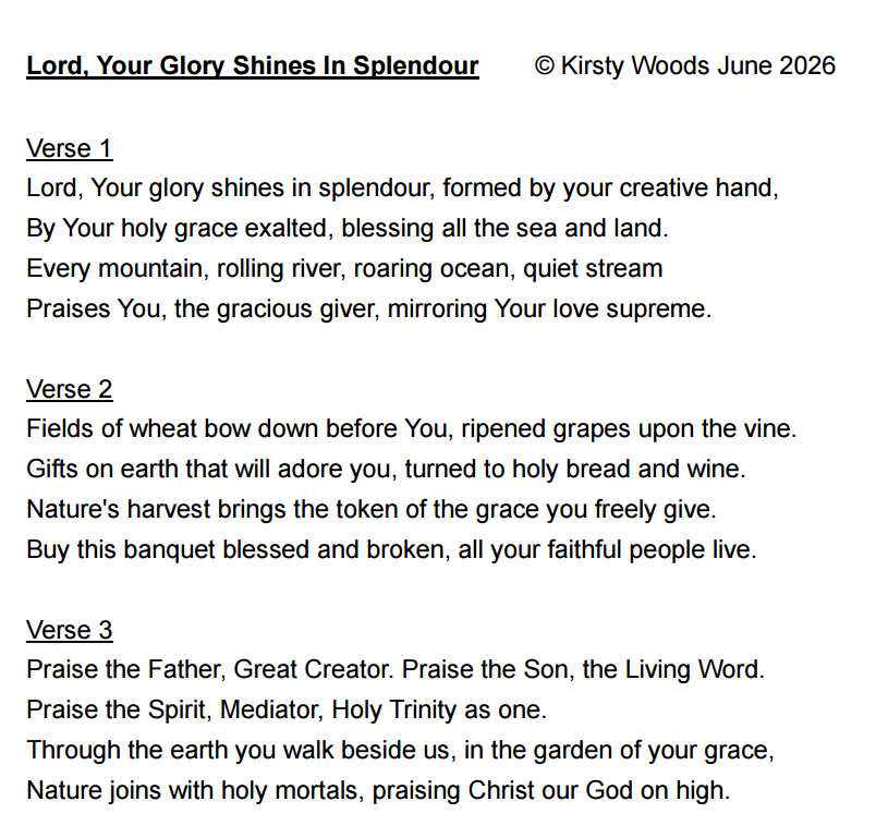 Lord Your Glory Shines In Splendor