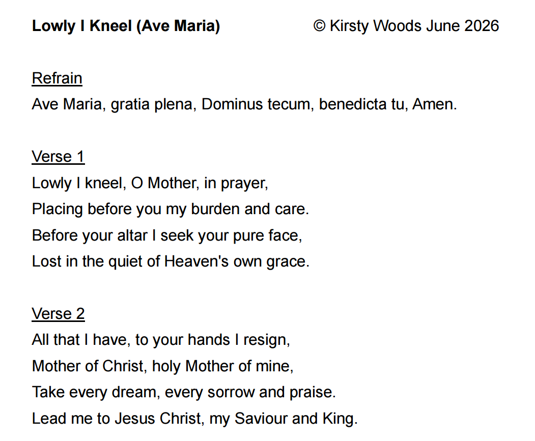 Lowly I Kneel